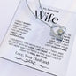 To My Beautiful Wife | Forever Love Necklace BWv2
