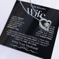 To My Beautiful Wife | Forever Love Necklace WBv2