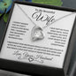 To My Beautiful Wife | Forever Love Necklace BW