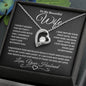 To My Beautiful Wife | Forever Love Necklace WB