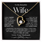 To My Beautiful Wife | Forever Love Necklace WBv2