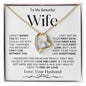 To My Beautiful Wife | Forever Love Necklace BWv2