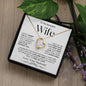 To My Beautiful Wife | Forever Love Necklace BWv2
