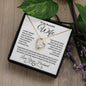 To My Beautiful Wife | Forever Love Necklace BW