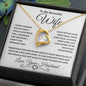 To My Beautiful Wife | Forever Love Necklace BW