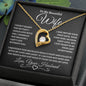 To My Beautiful Wife | Forever Love Necklace WB