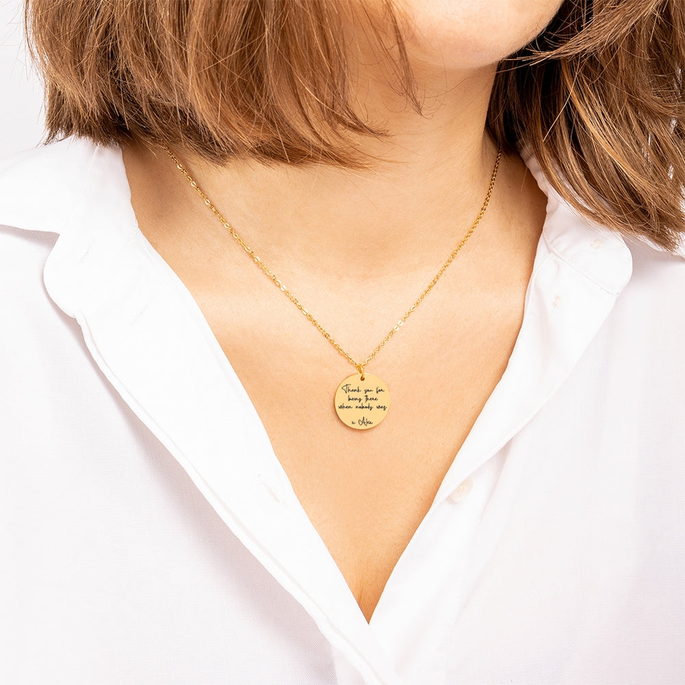 Custom Message Necklace | Son to Mom | Mothers Day