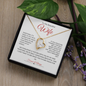 To My Beautiful Wife | Forever Love Necklace