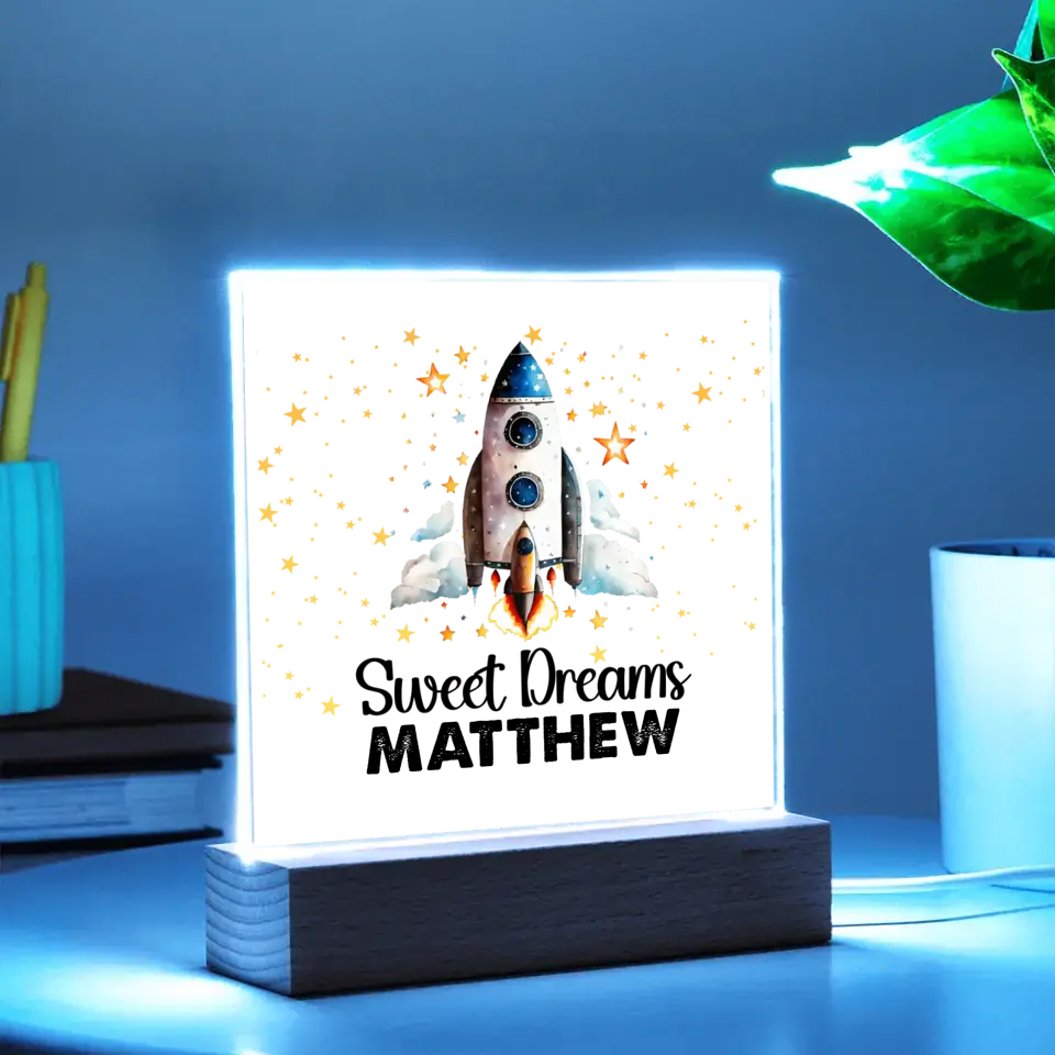 Night Light, Night Light For Kids Room, Baby Nursery Night Light, Personalized Night Light, Childs Playroom, Gift For Kids, Acrylic LED