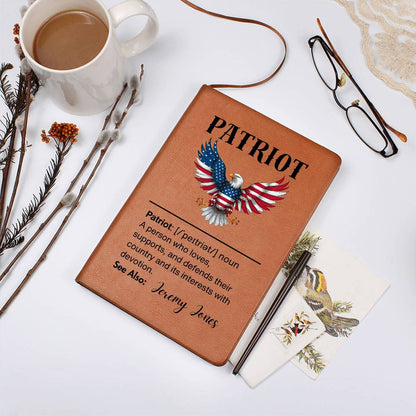 Graphic Journal | Patriot Definition | Eagle | Personalized with Name