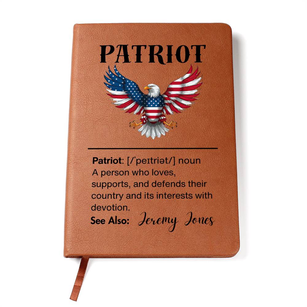 Graphic Journal | Patriot Definition | Eagle | Personalized with Name