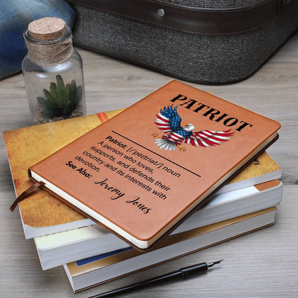 Graphic Journal | Patriot Definition | Eagle | Personalized with Name