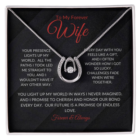 To My Forever Wife | Lucky In Love Necklace