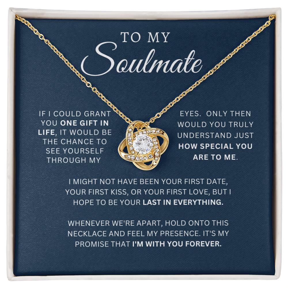 To My Soulmate | Love Knot Necklace