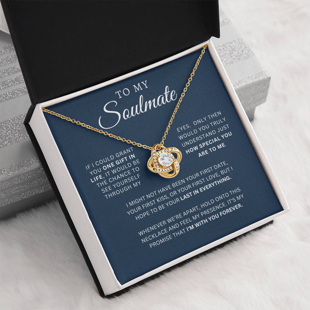 To My Soulmate | Love Knot Necklace