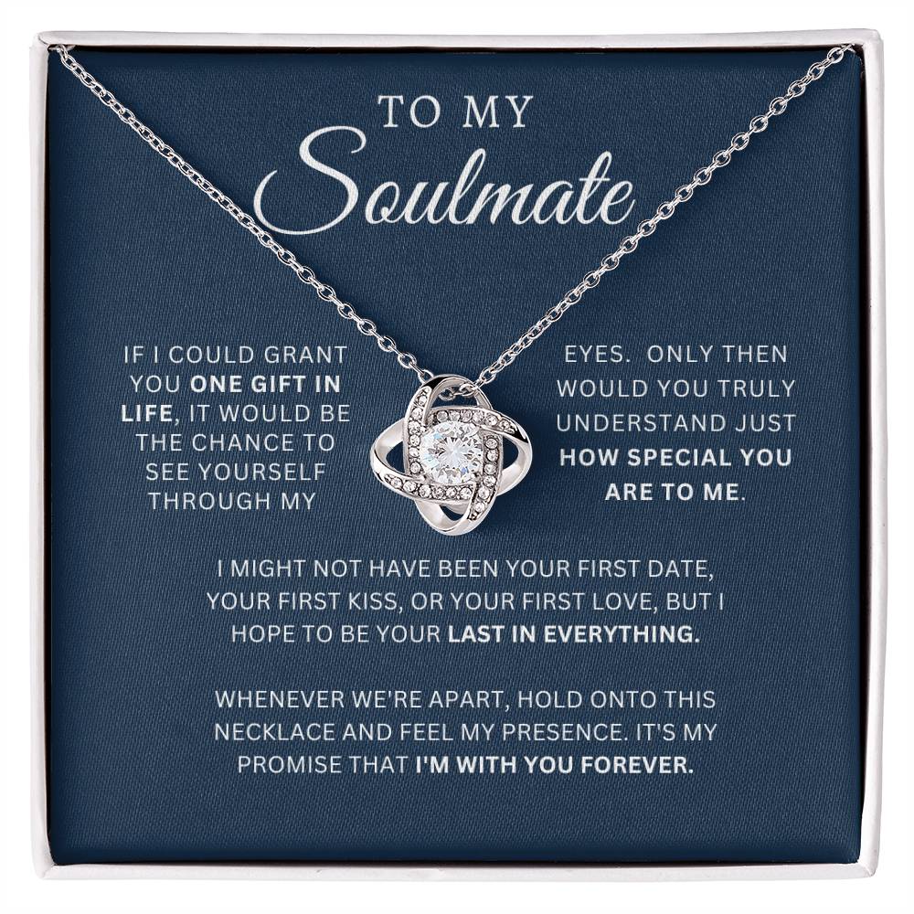 To My Soulmate | Love Knot Necklace