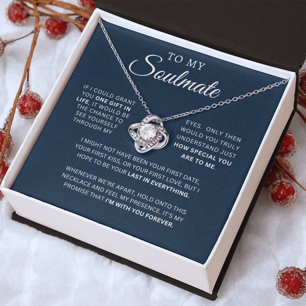 To My Soulmate | Love Knot Necklace