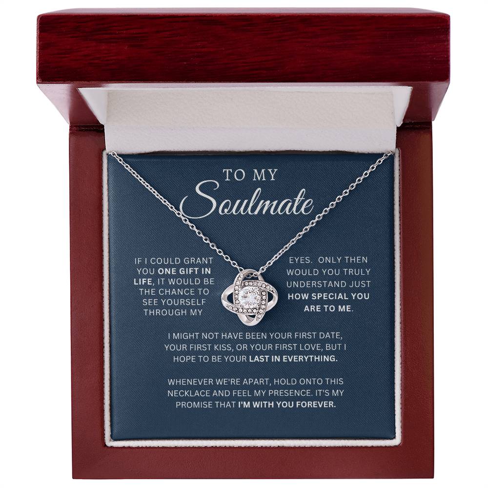 To My Soulmate | Love Knot Necklace