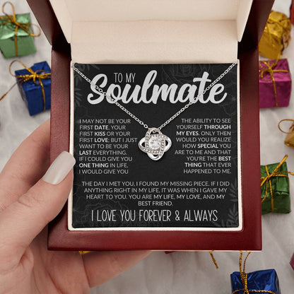 To My Soulmate | Forever and Always | Love Knot Necklace