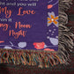 Grandmother to Granddaughter Heirloom Woven Blanket - Purple Floral