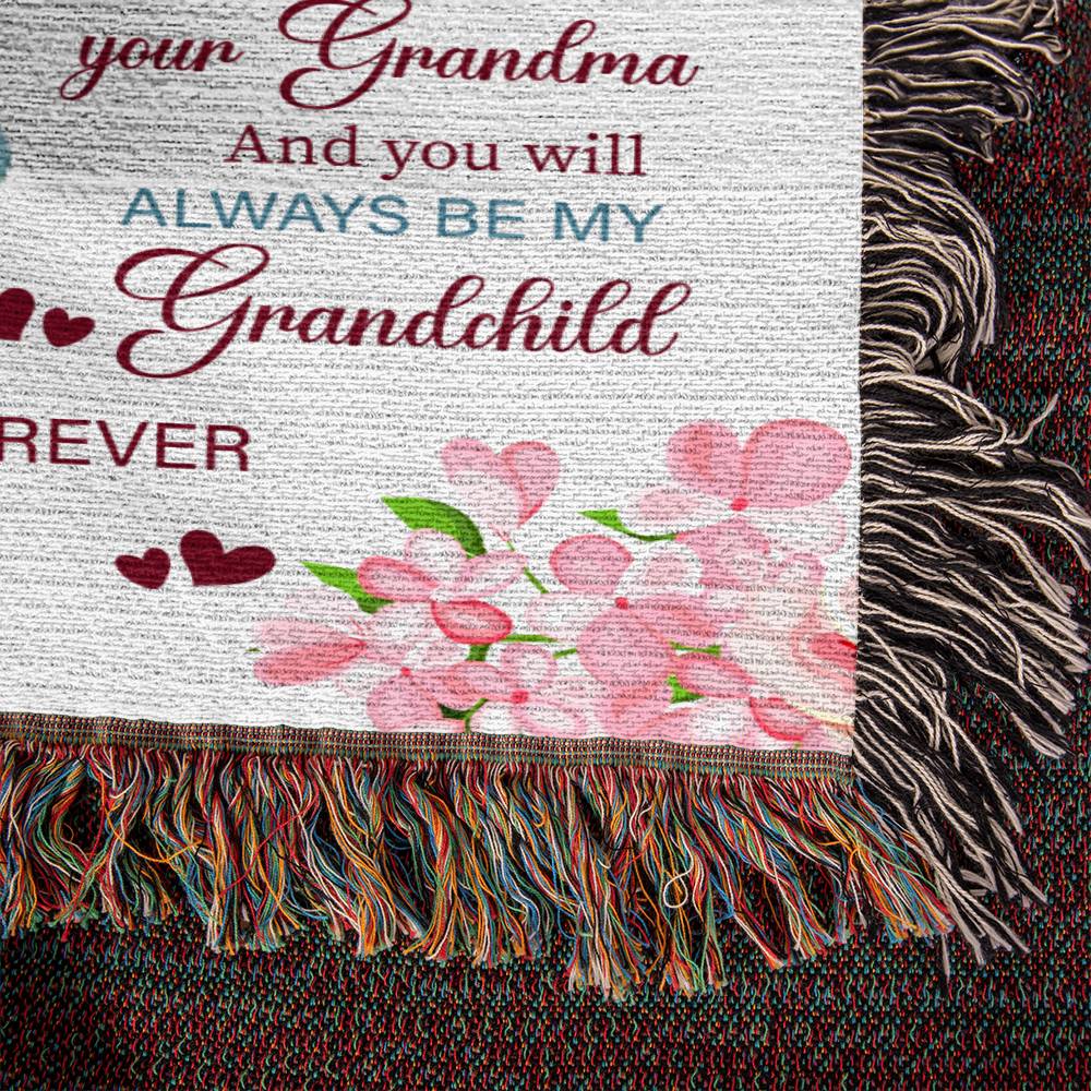 Grandmother to Granddaughter Woven Blanket - Elephants