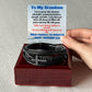 To My Grandson - Cross Bracelet