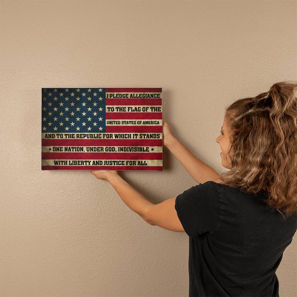 Gallery Wrapped Canvas: Pledge of Allegiance Edition