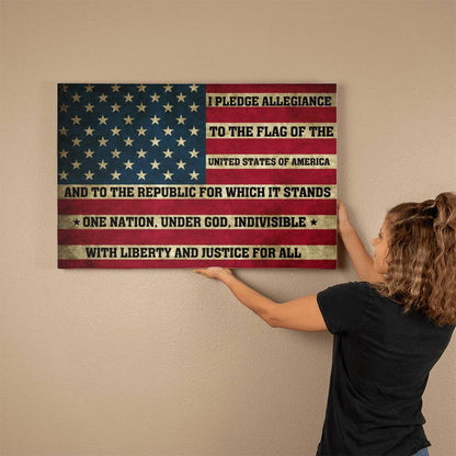 Gallery Wrapped Canvas: Pledge of Allegiance Edition