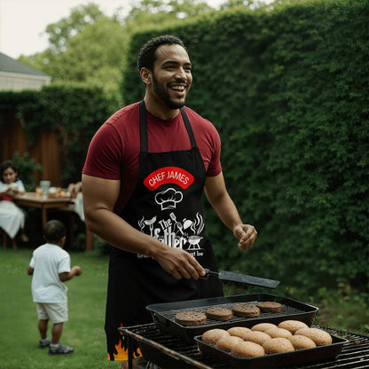 Apron | Grillfather | For Dad Grandpa Husband Boyfriend