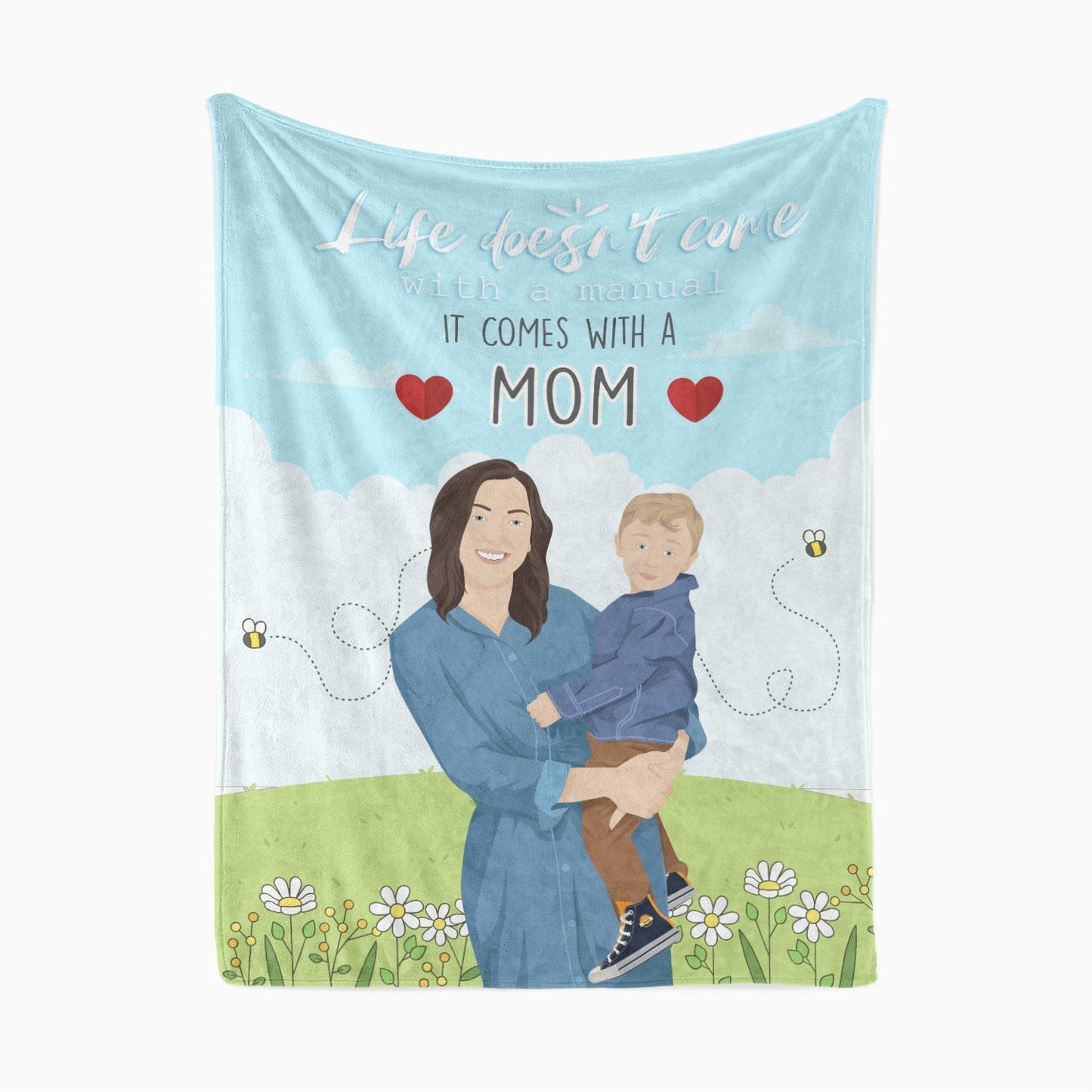 Personalized Mothers Day Picture Blanket